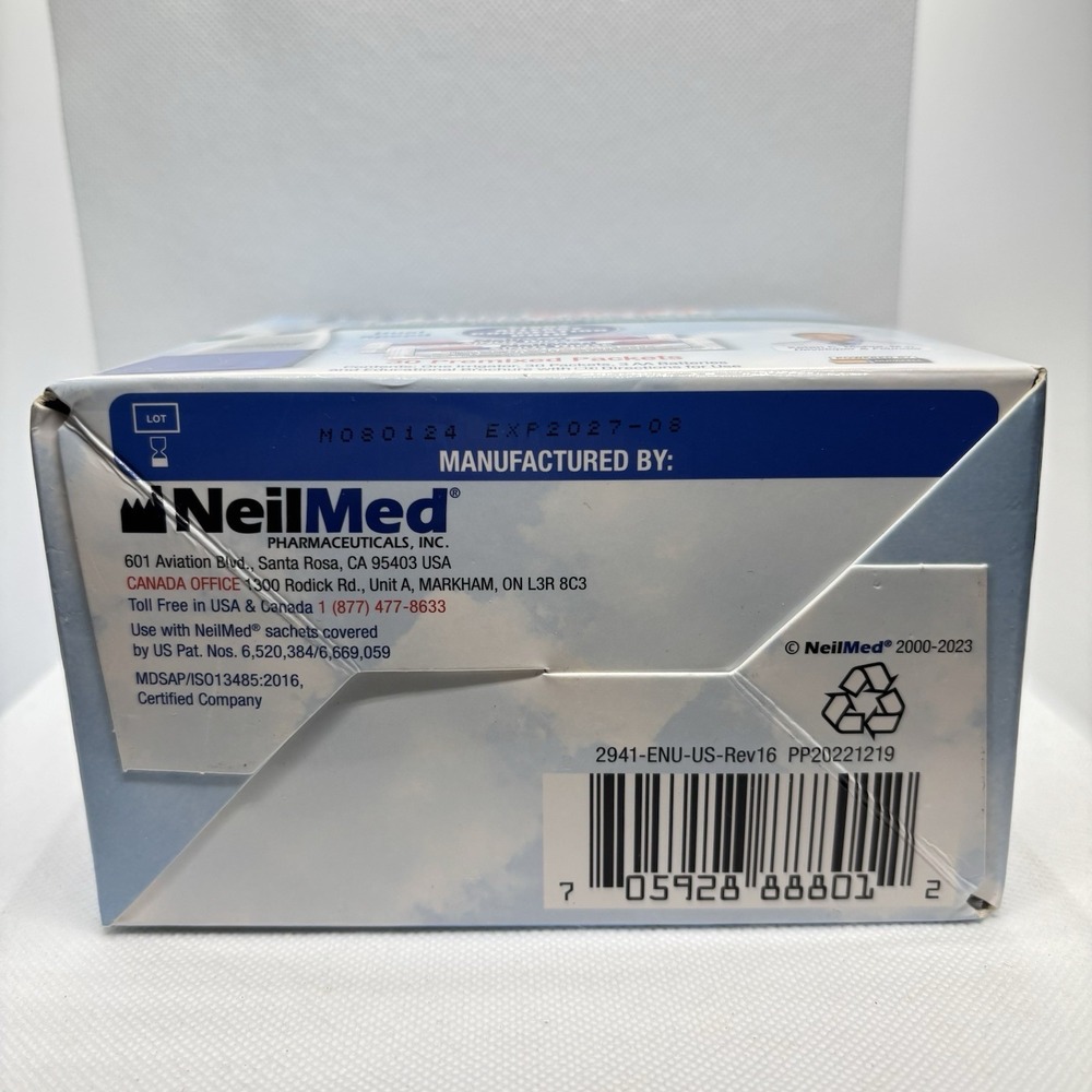 NeilMed Sinugator Cordless Pulsating Nasal Wash Kit 30 Packets New Sealed - Picture 6 of 6